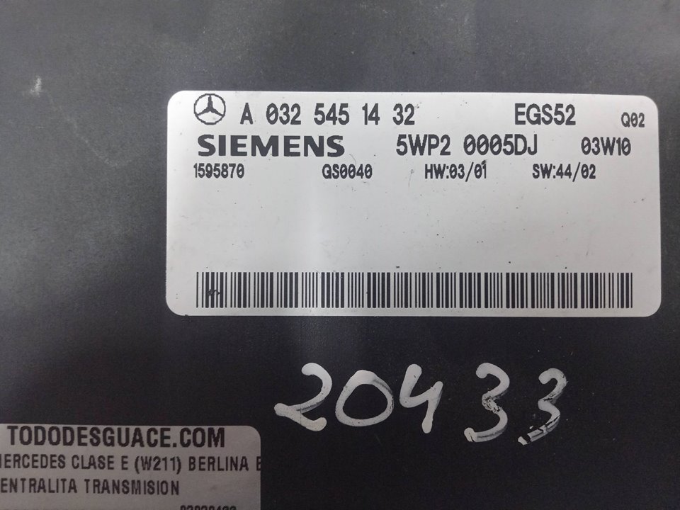 Centralita transmision mercedesbenz clase e sedÁn (2