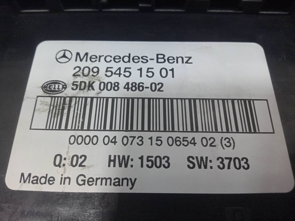 Caja reles / fusibles mercedesbenz clase c sedÁn (2