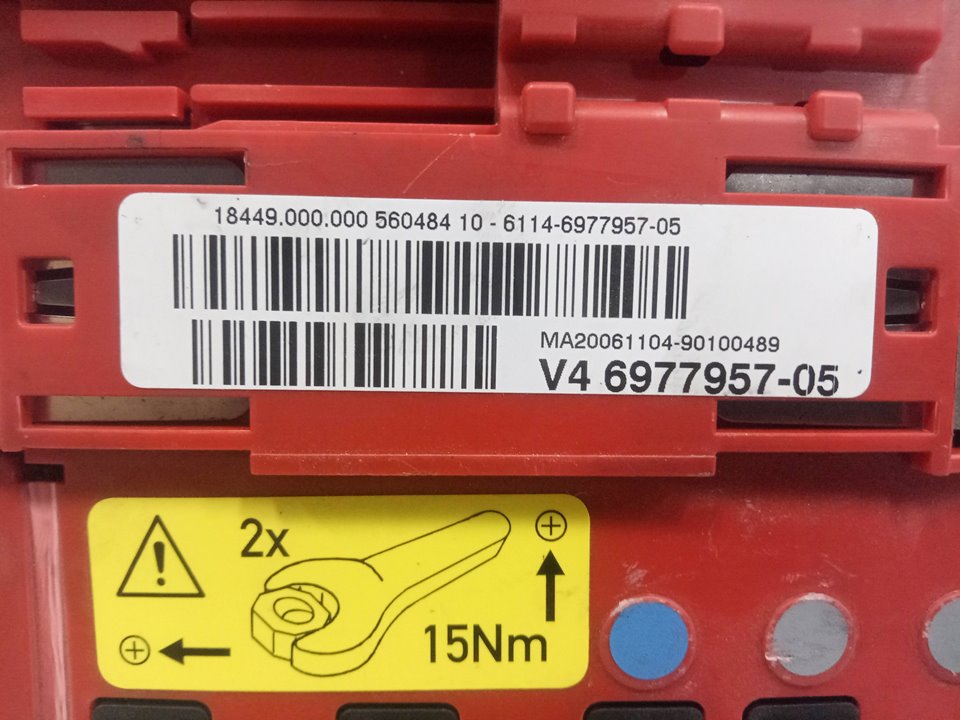 Bloque de montaje con fusible bmw x6 suv (20082010) xdrive 