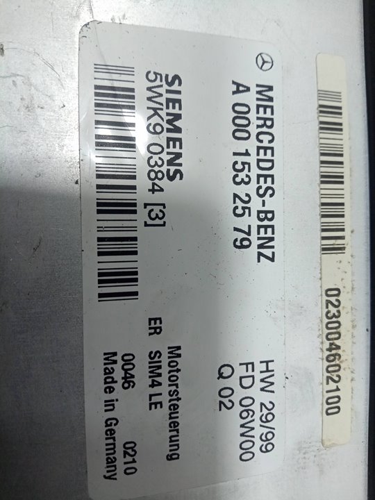 Centralita motor uce mercedesbenz clase c sedÁn (2