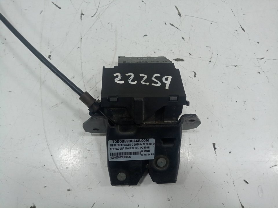 Cerradura maletero / porton mercedesbenz clase c sedÁn (2