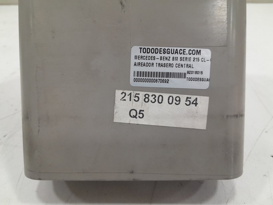 Aireador trasero central 