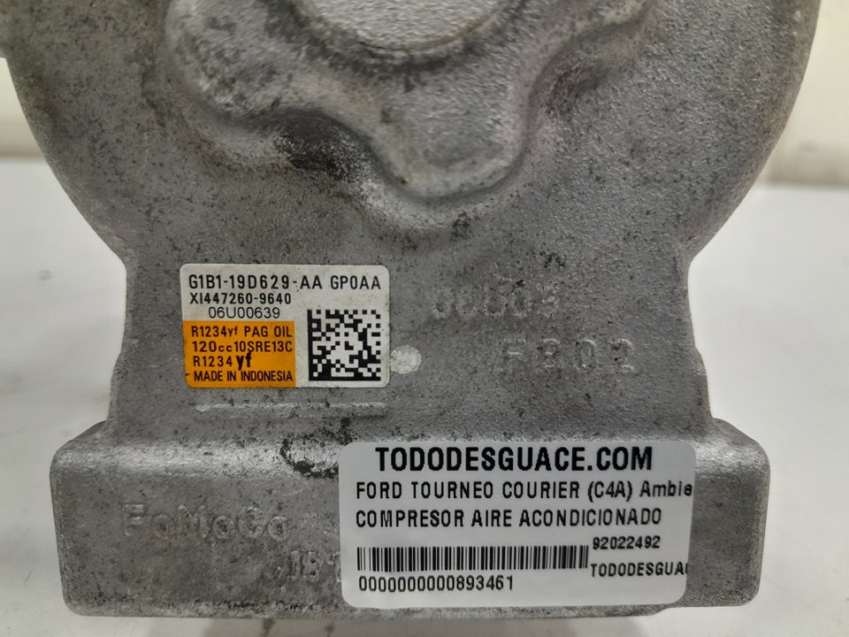 Compresor aire acondicionado ford tourneo courier kombi 1.5 tdci