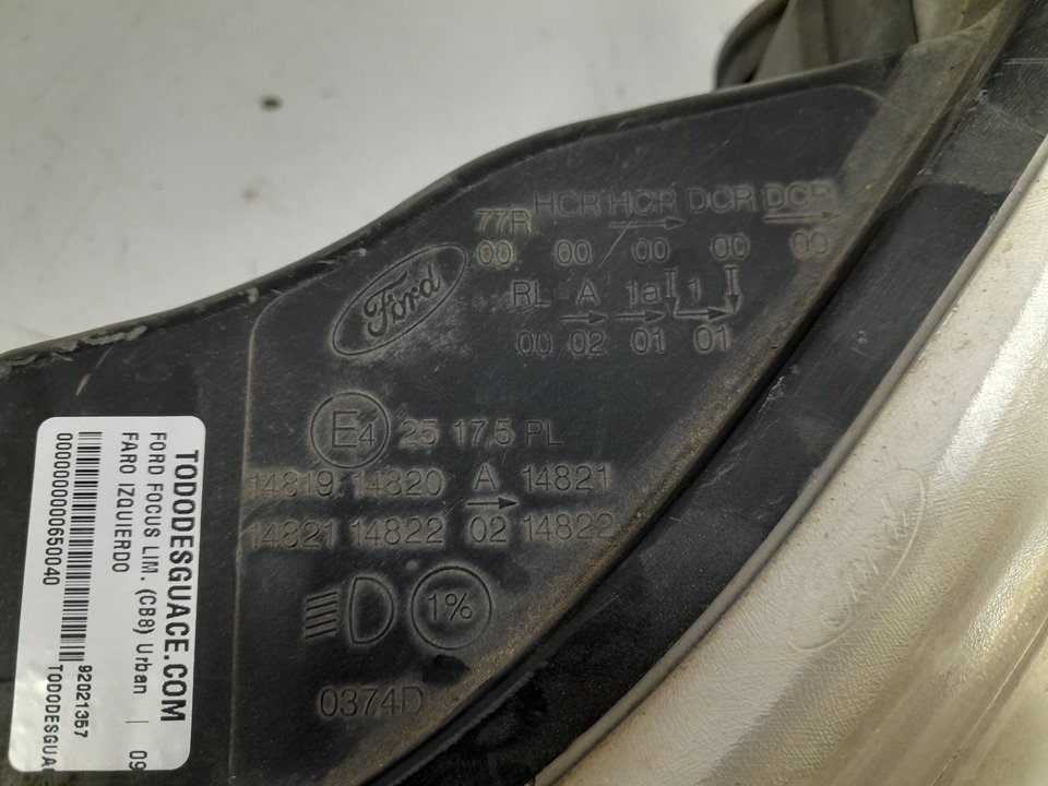 Faro izquierdo ford focus iii 1.6 tdci