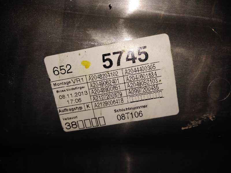Elevalunas delantero derecho mercedes-benz clase c c 200 cdi (204.001)
