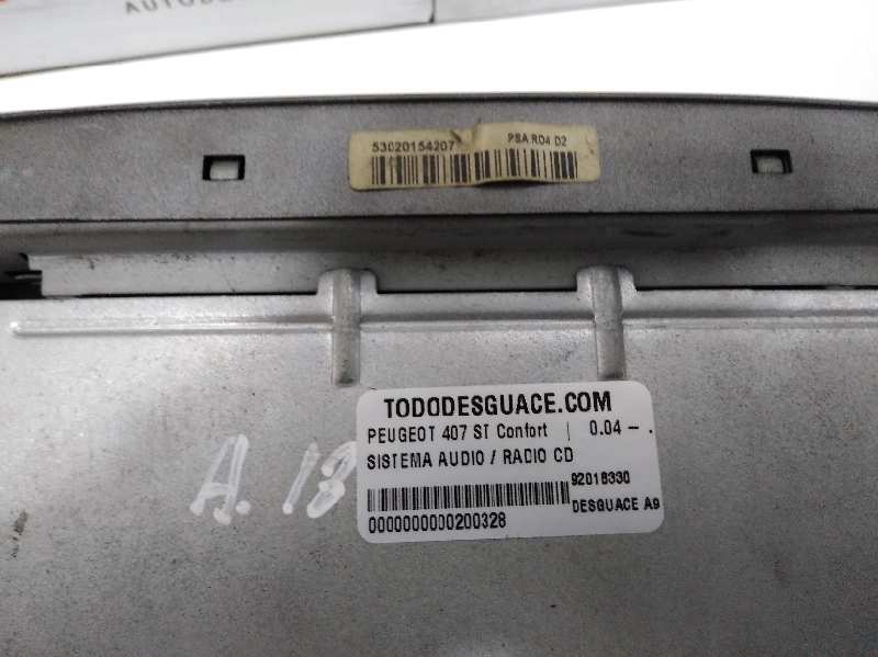 Sistema audio / radio cd peugeot 407 2.0