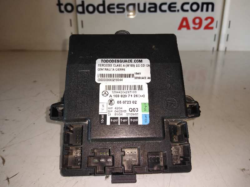 Centralita cierre mercedes-benz clase a a 180 cdi (169.007 169.307)