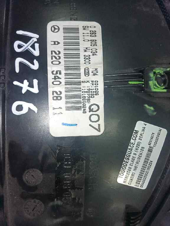 Cuadro instrumentos mercedes-benz clase s s 400 cdi (220.028 220.128)