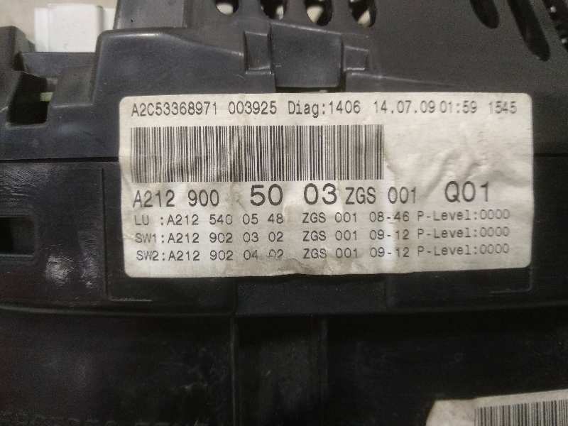 Cuadro instrumentos mercedes-benz clase e e 220 cdi  bluetec (212.001 