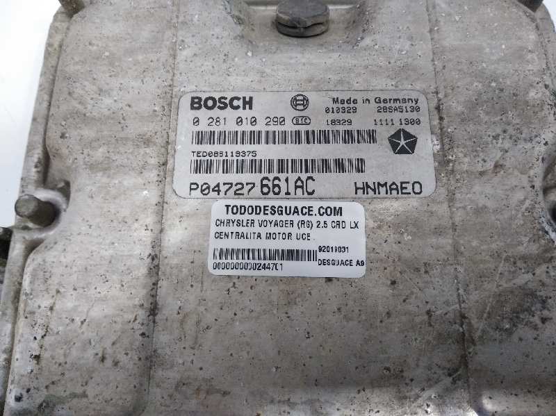Centralita motor uce chrysler voyager iv 2.5 crd