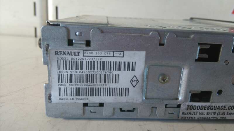 Sistema navegacion gps renault vel satis 3.0 dci (bj0j bj0n)