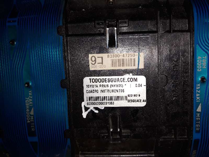  cuadro instrumentos   toyota prius (nhw20) 