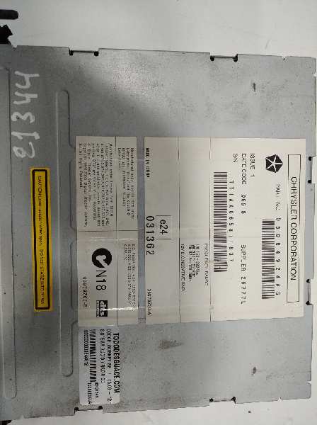 Sistema audio / radio cd fiat freemont 2.0 jtd
