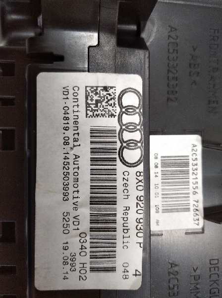 Cuadro instrumentos audi a1 sportback 1.6 tdi