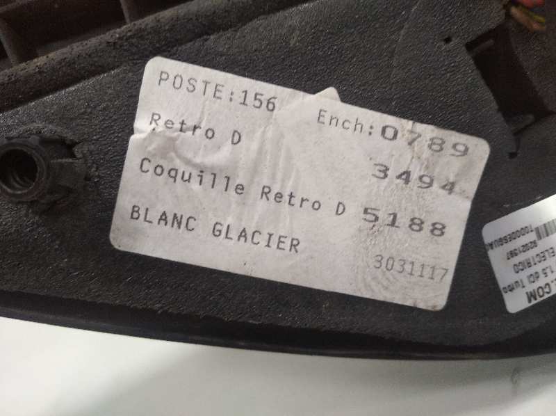 Retrovisor derecho electrico 1.5 dci 70