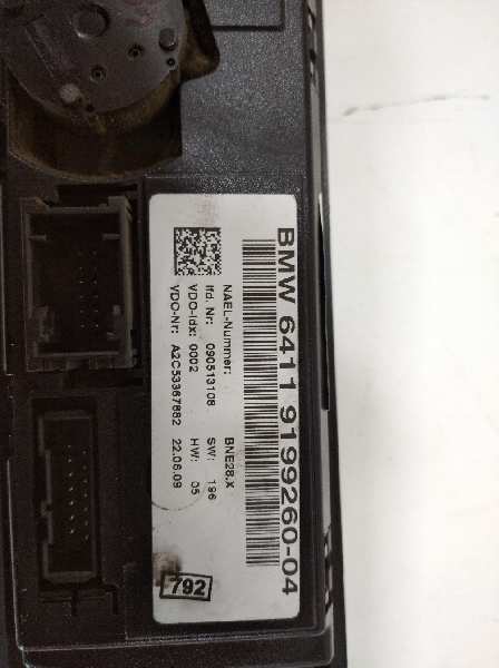 Mando calefaccion /  aire acondicionado bmw 3 320 d