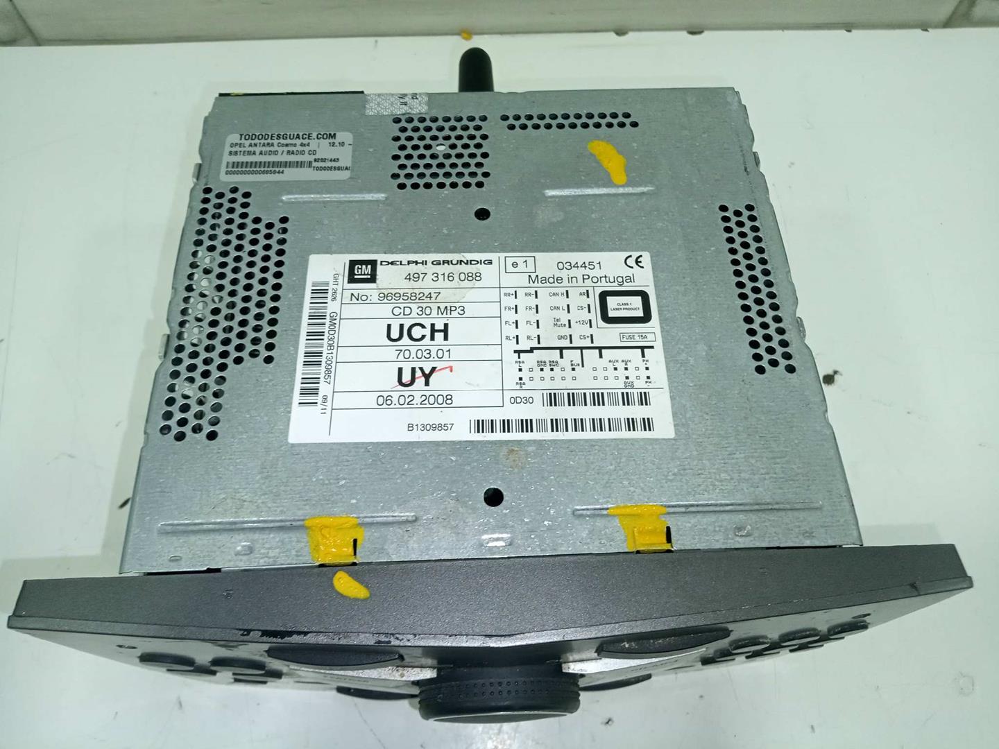 Sistema audio / radio cd opel antara 2.2 cdti 4x4