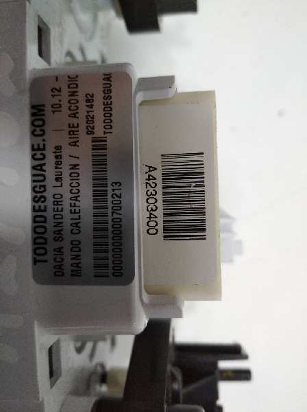 Mando calefaccion /  aire acondicionado dacia sandero ii 1.5 dci
