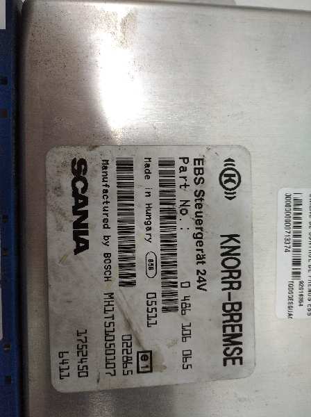 Unidad de control de frenos ebs scania serie pgr (lclase) f