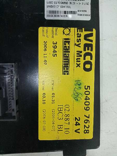 Unidad de control iveco eurocargo 05.03  ml150