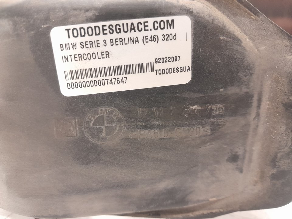 Intercooler bmw 3 320 d