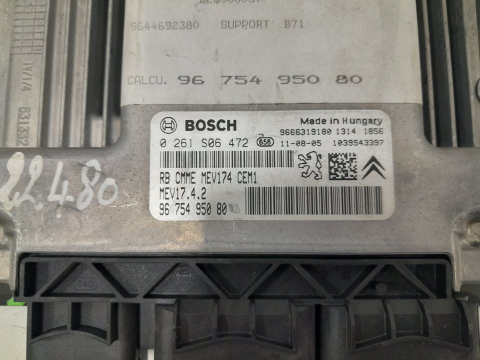 Centralita motor uce citroen c4 lim. collection   