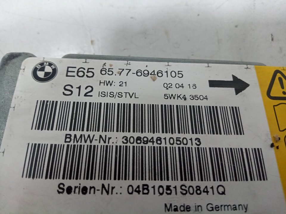 Sensor de impacto (airbag) bmw 7 730 d