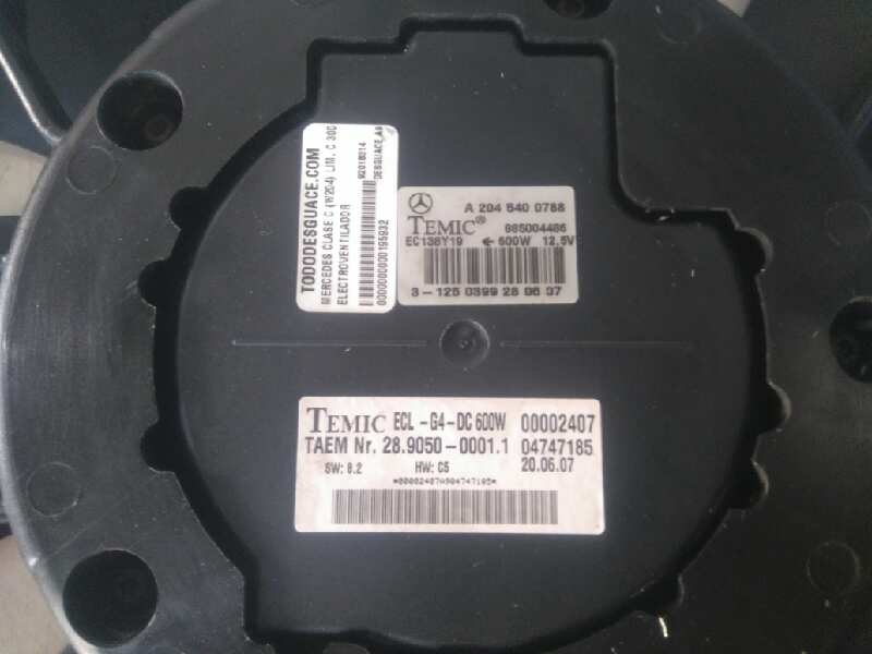 Electroventilador mercedes-benz clase c c 300 cdi 4matic (204.092)