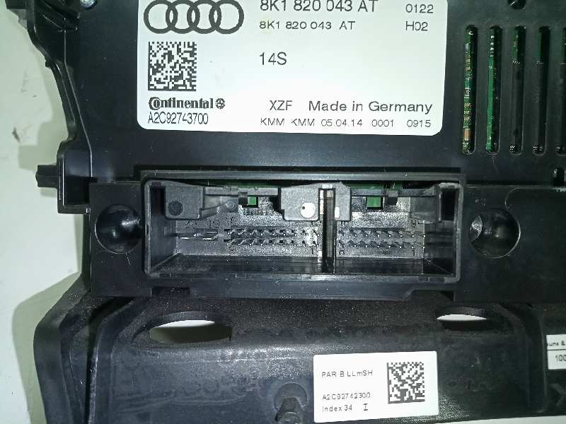 Mando climatizador audi a4 avant 2.0 tdi