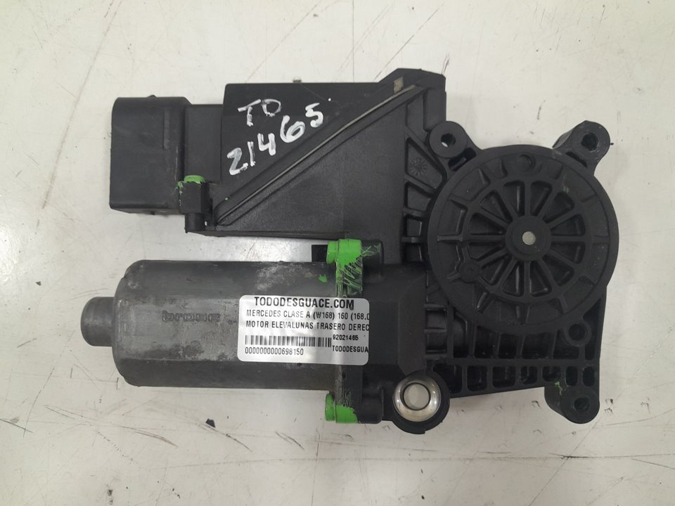 Motor elevalunas trasero derecho mercedes-benz clase a a 160 (168.033 168.133)