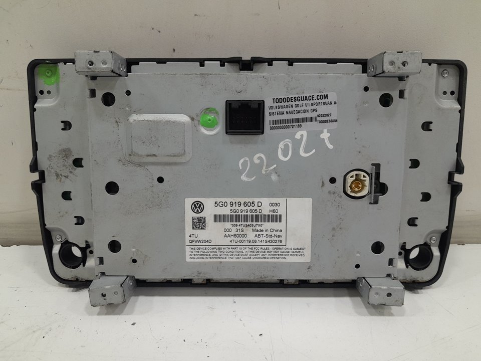 Sistema navegacion gps volkswagen golf vii variant 1.6 tdi