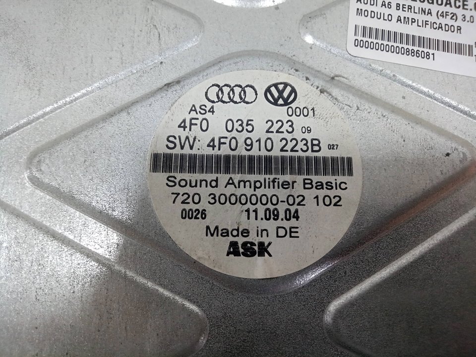 Modulo amplificador audi a6 3.0 tdi quattro