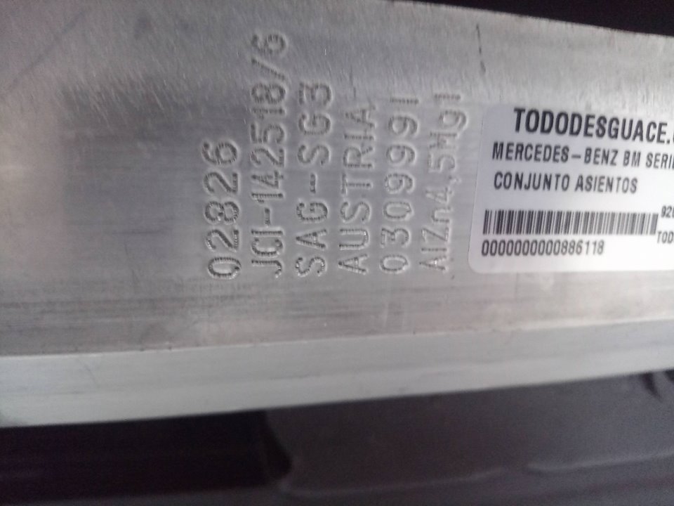 Airbag lateral trasero derecho 