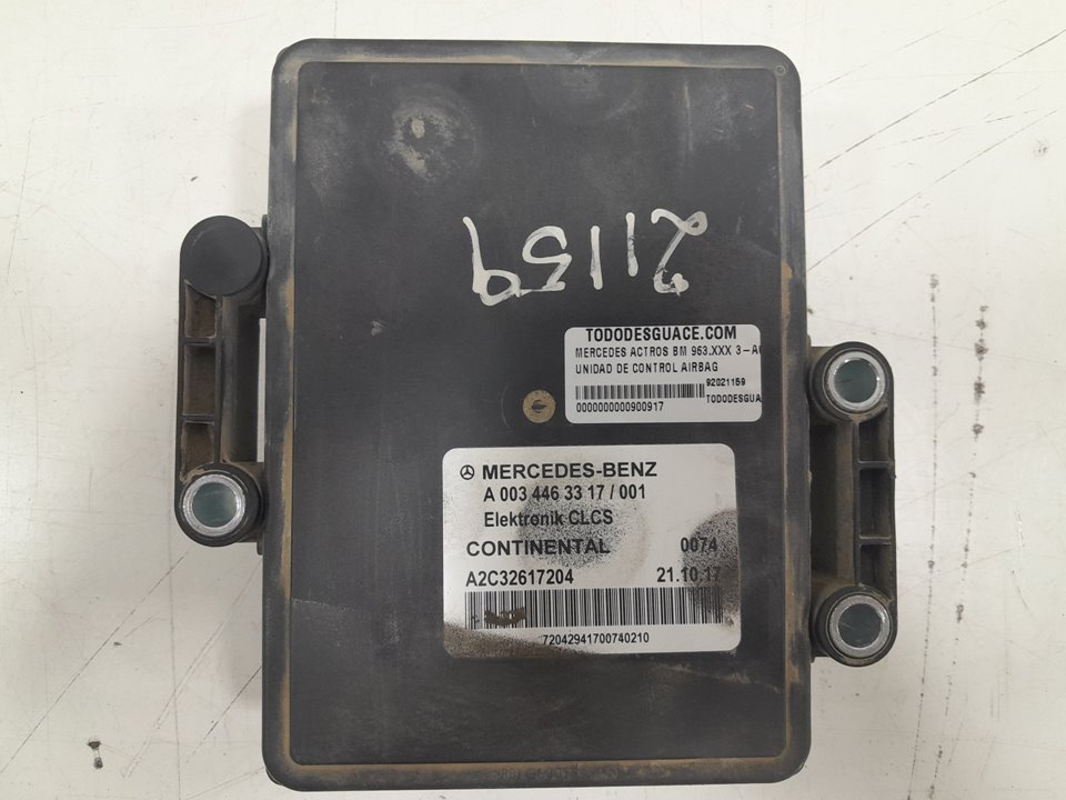 Unidad de control airbag mercedes actros bm 963.xxx 3a