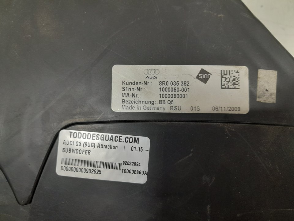 Subwoofer audi q3 (8ug) attraction     