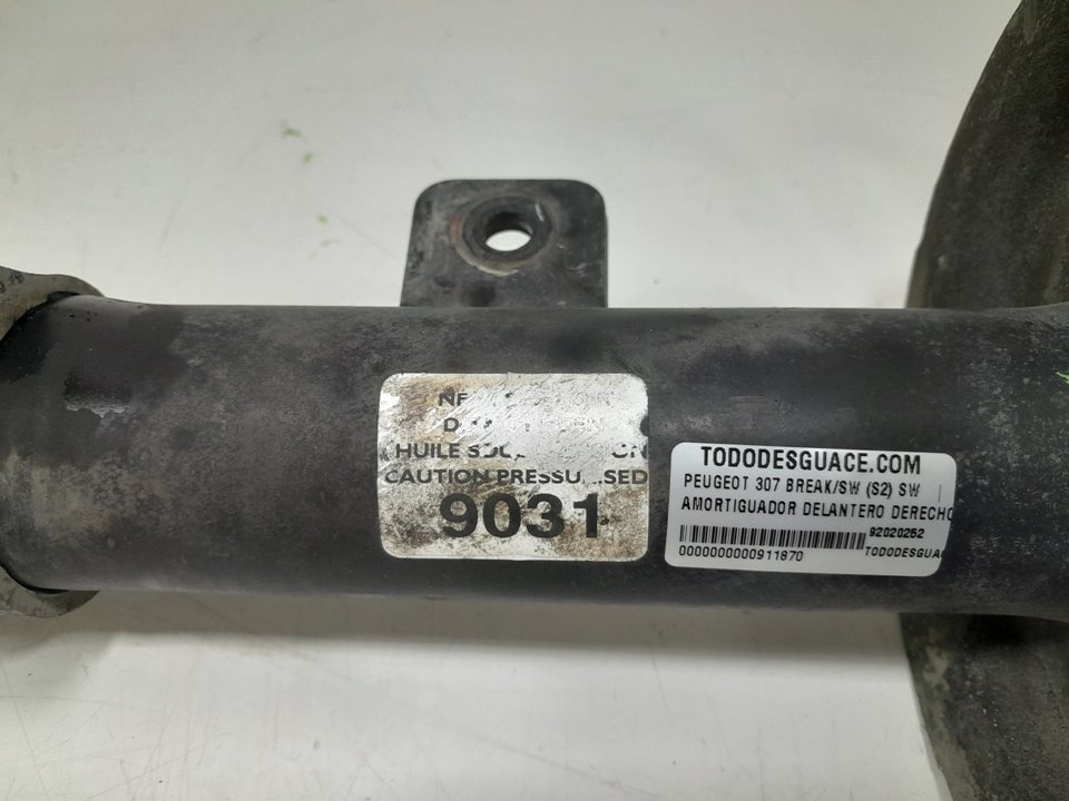 Amortiguador delantero derecho peugeot 307 1.6 hdi