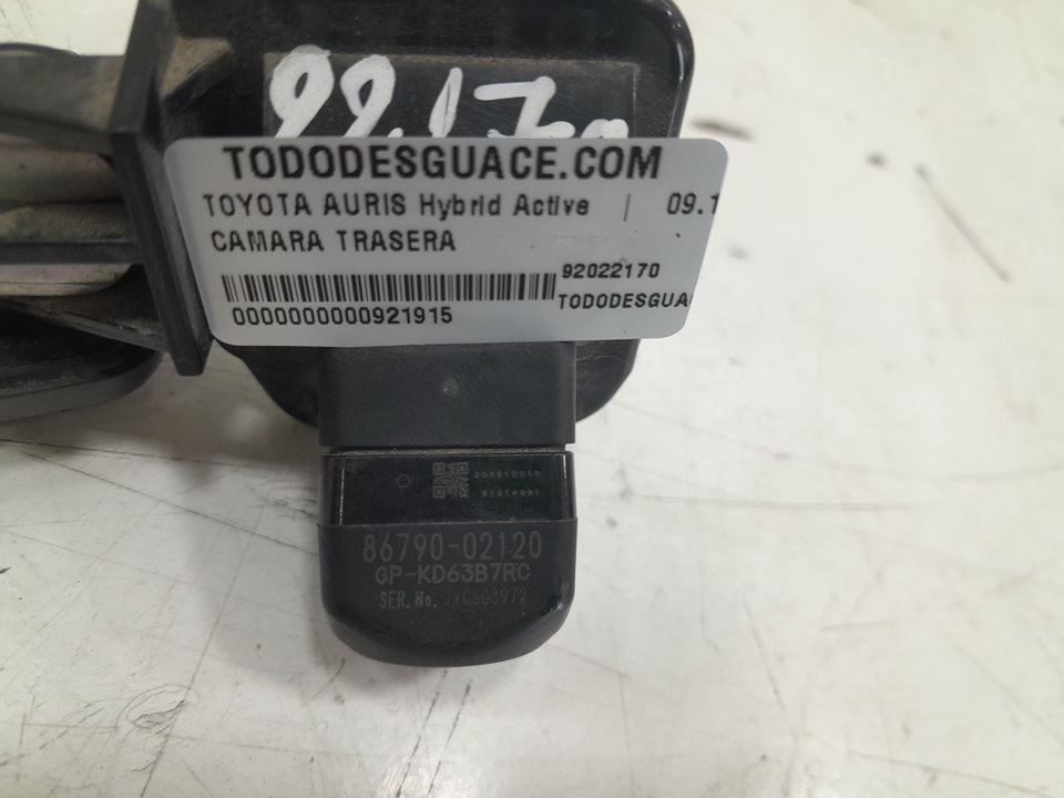 Camara trasera toyota auris 1.8 hybrid (zwe150_)