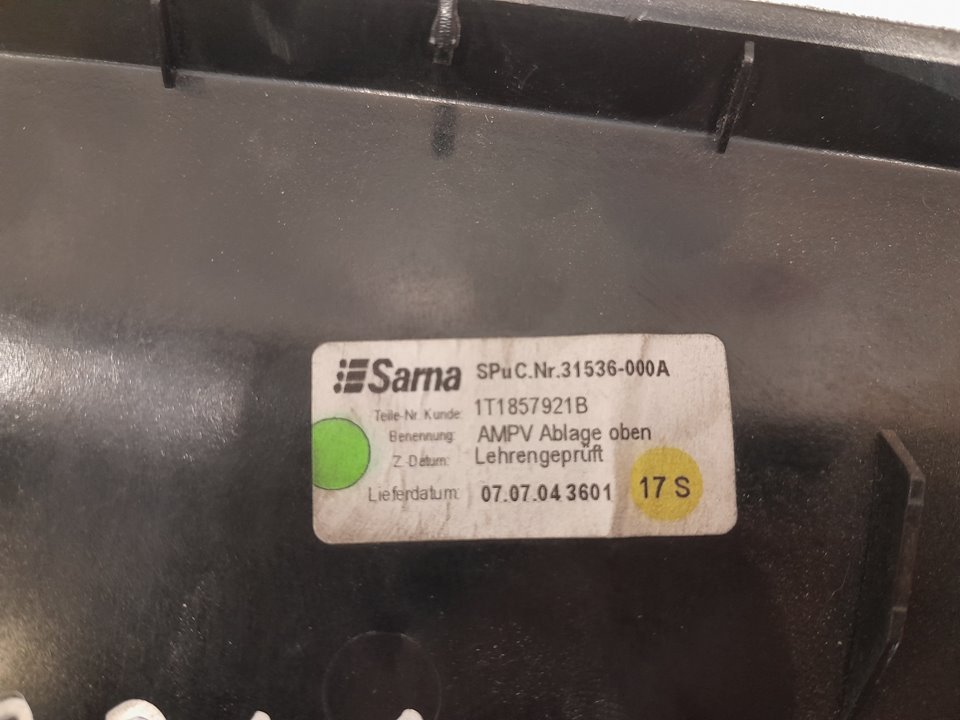 Cajon portaobjetos volkswagen touran 1.9 tdi