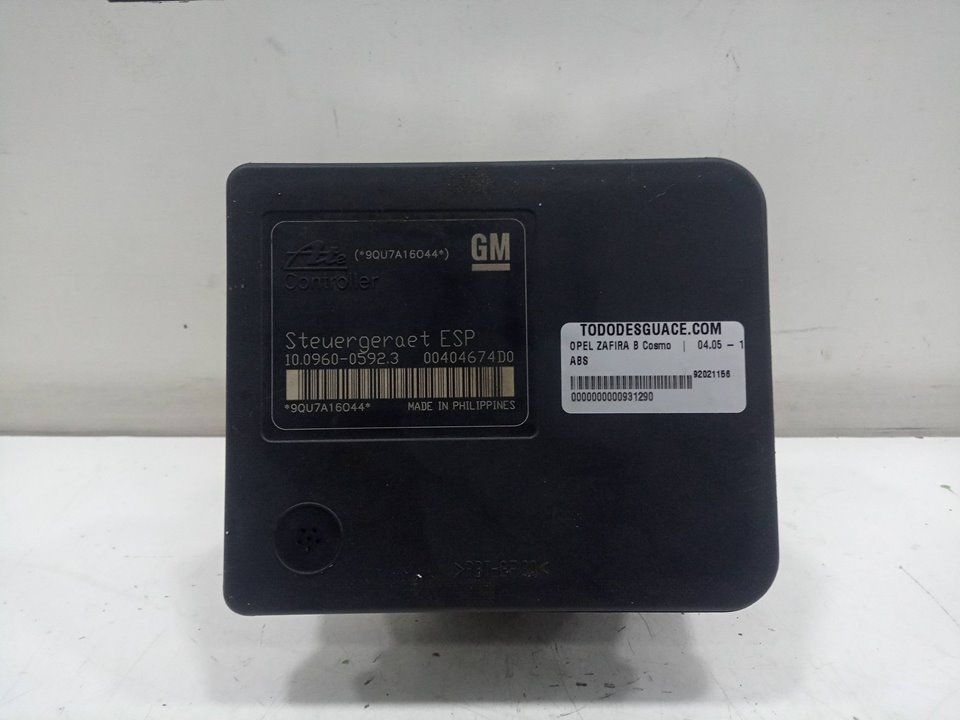 Abs opel zafira b 1.9 cdti (m75)