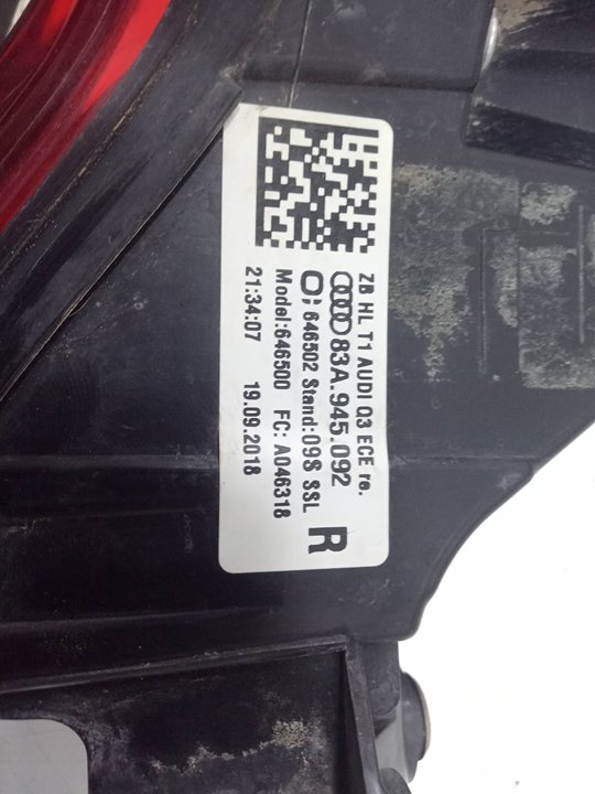 Piloto trasero derecho audi q3 (8ug) attraction     