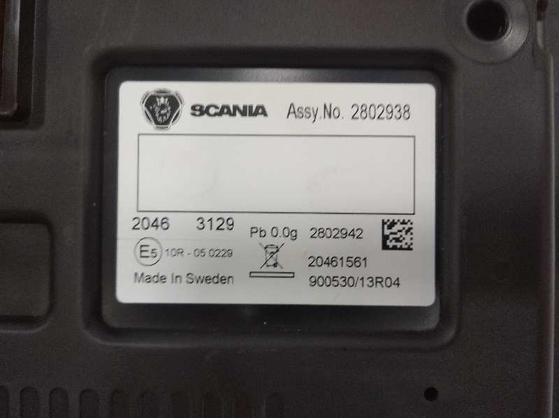 Cuadro instrumentos scania serie pgr (lclase) f