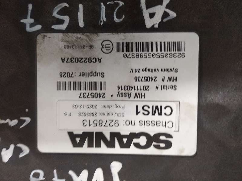 Unidad de control scania serie pgr (lclase) f