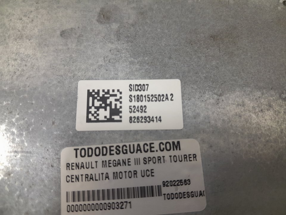 Centralita motor uce renault megane iii fastback 1.5 dci (bz09 bz0d)