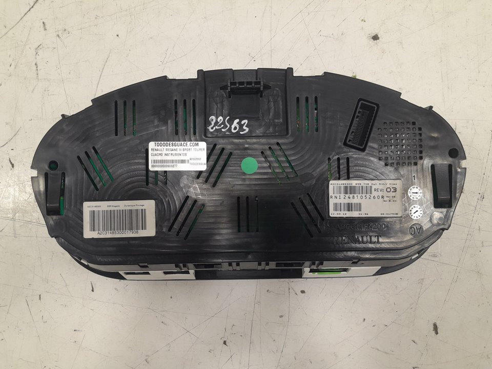 Cuadro instrumentos renault megane iii fastback 1.5 dci (bz09 bz0d)