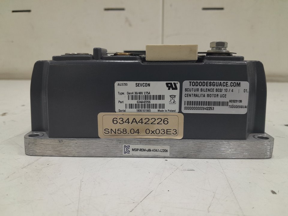 Centralita motor uce scutum silence s02 10  4    