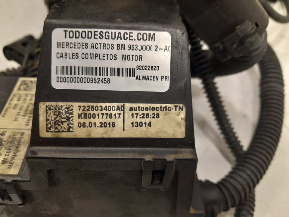 Cables completos  motor mercedes actros bm 963.xxx 2a