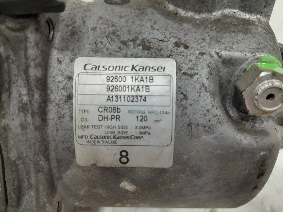 Compresor aire acondicionado nissan juke 1.6