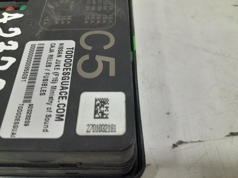 Caja reles / fusibles nissan juke 1.6