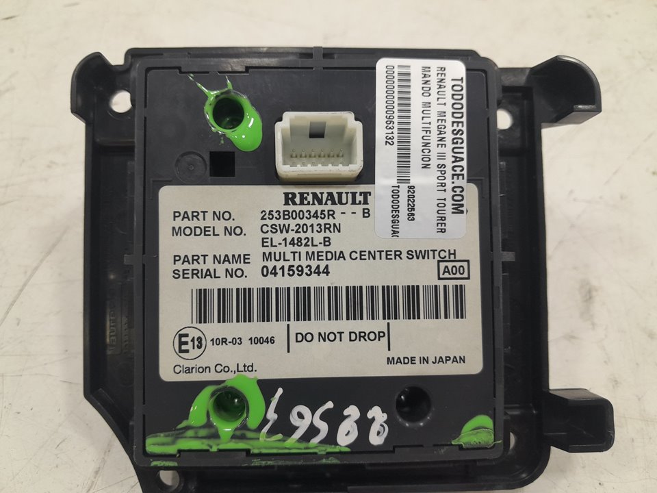 Mando multifuncion renault megane iii fastback 1.5 dci (bz09 bz0d)