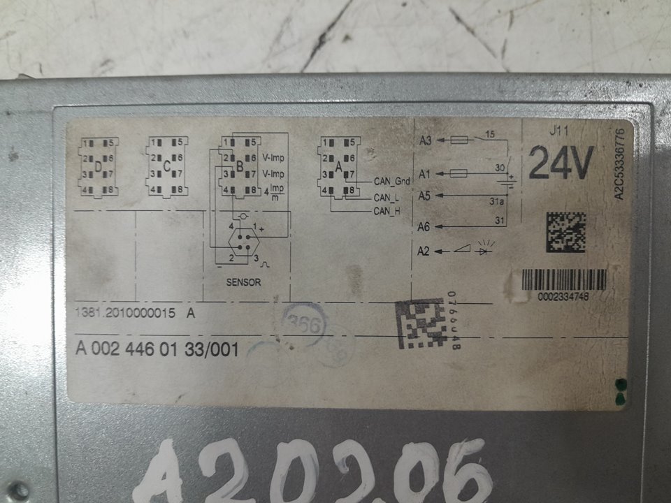 Tacografo mercedes actros bm 963.xxx 2a